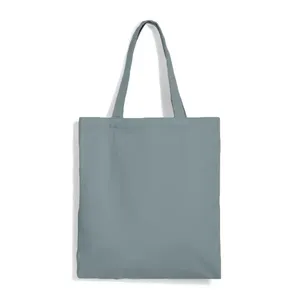 Borsa Tote in Cotone Personalizzabile 140g Verde Polvere Taglia Unica per Affari e Shopping con Manico Lungo - Product Image 1