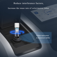 Analyseur d'indice des acides gras volatiles LH-T6VFA, détecteur de qualité de l'eau, plage 0-3600 mg/L, erreur de 10 %, tube colorimétrique de 16 mm, 50 millions d'unités