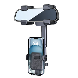 Support de <span class=keywords><strong>téléphone</strong></span> pour rétroviseur de voiture, support de <span class=keywords><strong>téléphone</strong></span> pour voiture 360° °   Support de navigation rotatif et rétractable pour téléphones de 4,7 à 7 pouces - Product Image 6
