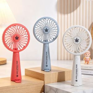 พัดลมมือถือแบบพกพาพร้อมแบตเตอรี่แบบชาร์จไฟได้ 5W DC มอเตอร์ ชาร์จแบบแฮนด์ฟรีสำหรับใช้ในช่วงฤดูร้อนของนักเรียน - Product Image 1