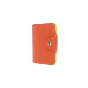Card Pack 8x10cm Orange <b>Travel</b> <b>Wallet</b> With Snap Closure For Cards And ID Storage - Product Image 2