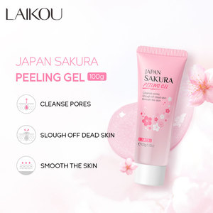 LAIKOU Sakura 100g Gel <span class=keywords><strong>Esfoliante</strong></span> Viso e <span class=keywords><strong>Corpo</strong></span> Infuso con Vitamina C per Pulizia Profonda e <span class=keywords><strong>Peeling</strong></span> - Product Image 2