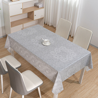 Nappe rectangulaire en PVC imprimé floral marron clair lisse RNPT pour restaurant, rouleau de nappe de table résistant à la décoloration