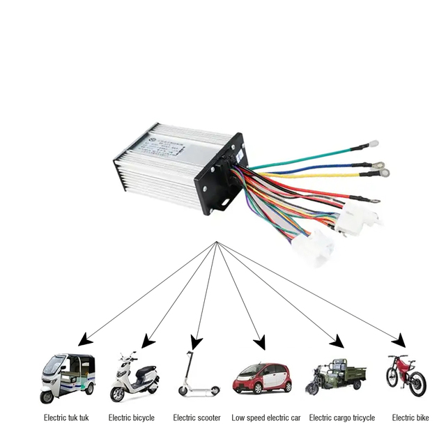 Hot Sale 3 Wheel Motorcycle Controller Intelligent Sine Wave 24V 48V 60V 72V Electric Tricycle Controller