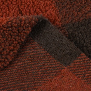 Vêtements <span class=keywords><strong>épais</strong></span> en <span class=keywords><strong>tissu</strong></span> <span class=keywords><strong>polaire</strong></span> Sherpa tricoté jacquard en polyester bicolore super doux 300GSM pour filles, motif uni - Product Image 2
