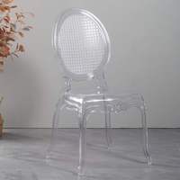 Chaise de banquet en métal à dossier en O pour hôtel, mariage, événement, salle à manger, empilable, pour restaurant et cérémonie - Vente en gros