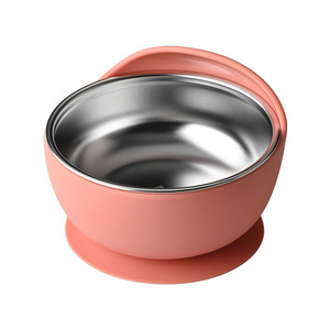 Bol en silicone de qualité alimentaire AIYUAN pour bébé, vaisselle d'alimentation pour bébé, sans BPA, motif de dessin animé - Product Image 1