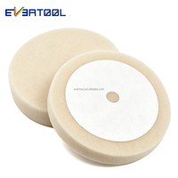 Tampon de polissage en mousse EVERTOOL 8 "Tampons éponge de polissage et de polissage pour voiture Tampon de ponçage en mousse beige