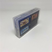 Boîte de rangement 4 en 1 de vente d'usine avec cartouche de jeu vidéo en quatre langues anglaises pour Game Boy Advance