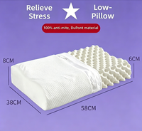 Oreiller ergonomique en latex naturel, protège la colonne cervicale et améliore le sommeil profond, adapté aux adultes, aux enfants et aux hôtels