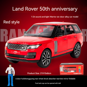 Modellino <span class=keywords><strong>Auto</strong></span> in Metallo 1:24 Range <span class=keywords><strong>Rover</strong></span> con Suoni e Luci, Giocattolo da Collezione con Funzione Pullback - Product Image 6