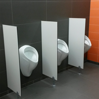 Panel de Partición para Urinario de Baño, Laminado Fenólico HPL