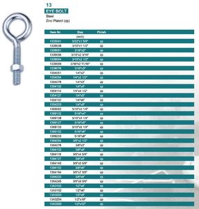 OEM Steel Sheep Eye <b>Hook</b> <b>Bolt</b> Fastener Parts High Quality <b>Bolts</b> - Product Image 3