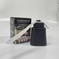 Ventilateur de table anti-mouches d'extérieur en gros, réglable en hauteur sur 3 niveaux, avec pales souples