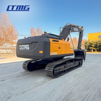 Excavatrice sur chenilles LTMG de 30 tonnes pour travaux miniers intensifs avec joystick hydraulique et climatisation