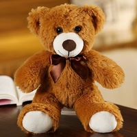 Boneka beruang Teddy Bear mainan, boneka hewan lembut warna-warni merah muda ungu coklat 35cm untuk hadiah pesta dan Festival pernikahan