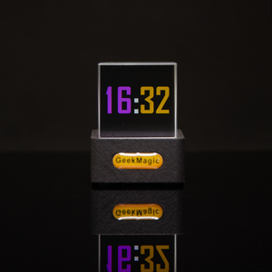 Mini-gadget météo à affichage cristallin avec station d'horloge de bureau Wi-Fi, petit téléviseur transparent pour la décoration de jeux - Product Image 4