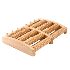 Rodillo de Madera para Masaje de Pies, Diseño de Herramienta de Madera para Masaje de Punto T, Pedicura, Terapia de Pies, Tratamiento de Drenaje de Meridianos - Product Image 1