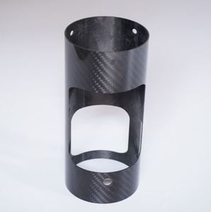 Tube rond en fibre de carbone usiné CNC SHENYU avec découpes personnalisées pour composants industriels - Product Image 2