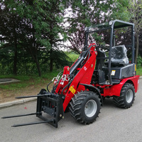 Hochwertiger Mini-Radlader Baumaschine Hoflader Landwirtschaftlicher Radlader D25 600kg Hubkraft CE