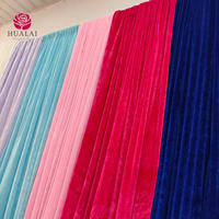HuaLai 10x20ft Rideaux en velours de luxe pour décorations de scène de mariage, tissu lourd insonorisant, taille personnalisée