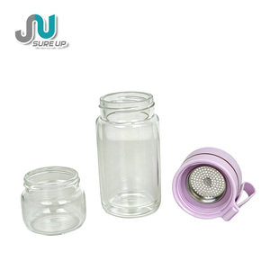 Coffret Cadeau d'Entreprise Personnalisé & Gobelet en Verre Borosilicate Double Paroi & Ventilateur, Séparation Thé-Eau & Coffret Cadeau - Product Image 4