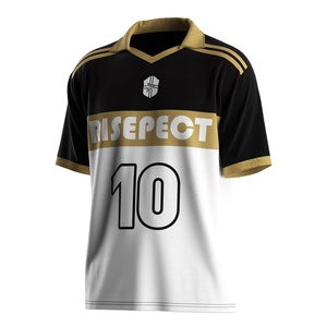 Camiseta de Fútbol Tipo Polo con Cuello en V, Tejido de Secado Rápido, Paneles de Malla Transpirable y Opciones de Material Personalizables para Entrenamientos - Product Image 1