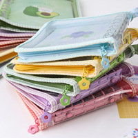 Livre de cartes à fermeture éclair en PVC Simple et transparent