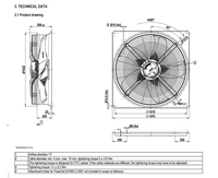 Ventilateur axial électrique à haut rendement Ebm-S3G630-AR85-01, ventilateur de refroidissement intelligent à économie d'énergie, 1770W, 400V, pales en alliage, HVAC