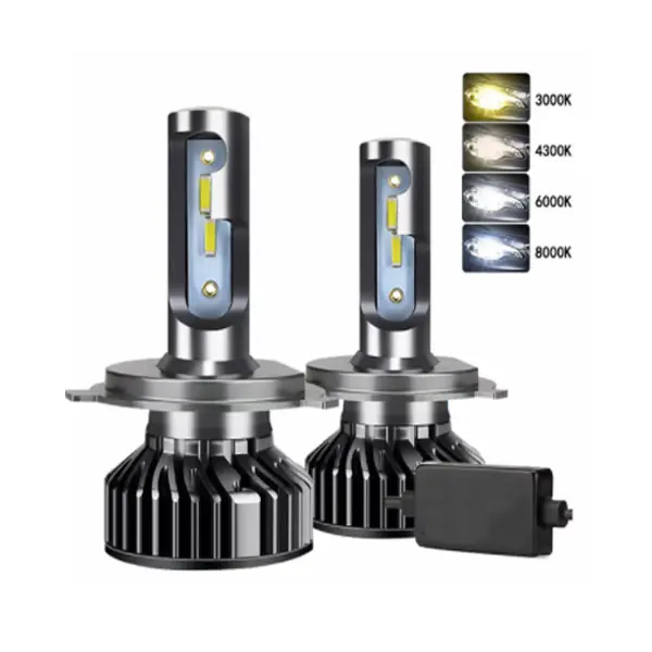 3000K/4300K/6000K/8000K H4 1860 chip Car LED Headlight 20000LM h4LED headlights led Auto Car Headlight