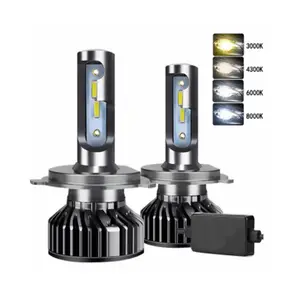 3000K/4300K/6000K/8000K H4 1860 Chip Car LED Headlight 20000LM H4LED Headlights Led Auto Car Headlight