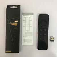 Remote Kontrol Air Mouse Sensor Gyro Suara W3 untuk Smart TV dan Android Box