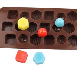 Molde de Silicona Geométrico Rectangular para Chocolate, 18 Cavidades, Libre de BPA, Desechable, Fácil de Desmoldar, Apto para Lavavajillas, Moldes para Pastel y Hielo - Product Image 2