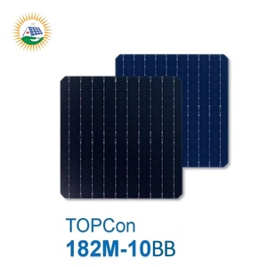 Venta al por mayor 24% alta eficiencia 182mm gran tamaño 10BB <span class=keywords><strong>BIFI</strong></span> Mono silicio Topcon célula solar fuente de energía renovable para paneles solares - Product Image 1