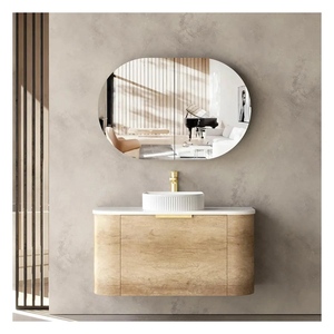 Mueble <span class=keywords><strong>de</strong></span> <span class=keywords><strong>Ba</strong></span>ño Personalizado, Mueble <span class=keywords><strong>de</strong></span> <span class=keywords><strong>Ba</strong></span>ño <span class=keywords><strong>de</strong></span> Alta Gama con Lavabo, Lavabo <span class=keywords><strong>de</strong></span> Madera Contrachapada, Lavabo <span class=keywords><strong>de</strong></span> Piedra Sinterizada, Lavabo Flotante - Product Image 3