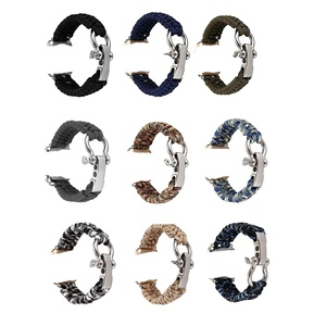 Iron550 Paracord Survival ayrılabilir kayış Apple kayış tutuşunu paslanmaz çelik kanca döngü uygun evrensel kayış - Product Image 4