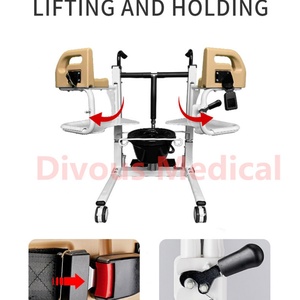 Nouveau produit : Transfert hydraulique de patient avec chaise de toilette et de bain, du lit à la chaise, pour personnes handicapées en fauteuil roulant - Product Image 3
