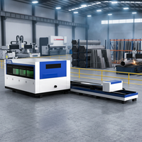 Máquina de Corte Láser de Fibra CNC CORAL CRL-4015C para Tubos, Láminas y Placas Metálicas, Corte Integrado de Alta Precisión