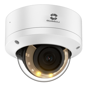 Cámara Domo PoE GWSECU WDR de 8MP con Doble Luz, Monitor de Seguridad 4K con Detección de Personas y Vehículos, Alarma con IA y Audio Bidireccional - Product Image 1