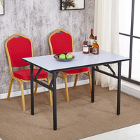 Table pliante ergonomique moderne bureau d'ordinateur automatique pour la maison bureau école hôpital en bois métal matériel