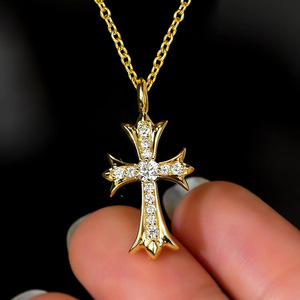 Collana con Ciondolo in Stile Vintage per Donne, Gioiello Scintillante con Pavé, Moda per Uso Quotidiano, Idea Regalo - Product Image 2