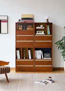 Tủ cạnh giường ngủ MUU bán chạy nhất, <span class=keywords><strong>3</strong></span> ngăn kéo, chất liệu gỗ nguyên khối cao cấp, phong cách giữa thế kỷ, dùng cho nội thất gia đình, khách sạn và phòng khách - Product Image 4