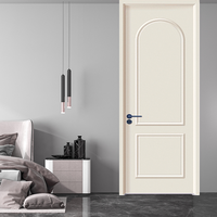 Porte intérieure en MDF à âme en bois massif OEM ODM, isolation phonique 28 dB, surface CPL sans peinture, 2100 mm, pour projets hôteliers et d'appartements