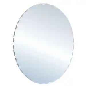 Bandeja de espelho de vidro personalizada requintada, bandeja de espelho, bandeja de espelho oval redonda feita de vidro flutuante de qualidade