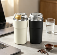 Moulin à café électrique portable GB-GG308 150W, capacité 60g, en acier inoxydable, pour la préparation de café en vrac