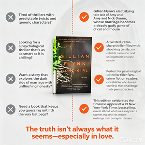 Gone Girl : l'roman d'thriller incontournable qui vous fera repenser à tout ce que vous croyez savoir sur l'amour et les mensonges - Product Image 4