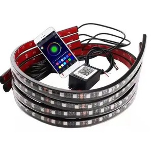 Tira de luces LED Flexible para chasis de coche, lámpara de ambiente decorativa con bajo brillo, RGB, Control remoto/aplicación, tira LED RGB - Product Image 2