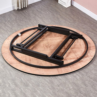 Table de restaurant pliante en bois moderne à prix de gros pour mariages, banquets, repas en extérieur et usage hospitalier