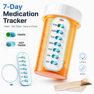 Etiqueta Recordatorio de Medicamentos Semanal Mayorista de Gran Demanda, Sin BPA, con Bucle <span class=keywords><strong>El</strong></span>ástico Adhesivo, Gadget Popular <span class=keywords><strong>para</strong></span> <span class=keywords><strong>el</strong></span> Cuidado Diario - Product Image 2