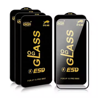 Esd Mobile Protect Anti Statische Premium Og Ik Gehard Glas Voor Iphone 16 15 12 11 Screenprotector Voor Samsung A55 A35 A16